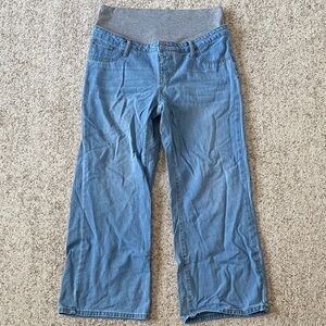 SHEIN Blue Flare Maternity Jeans